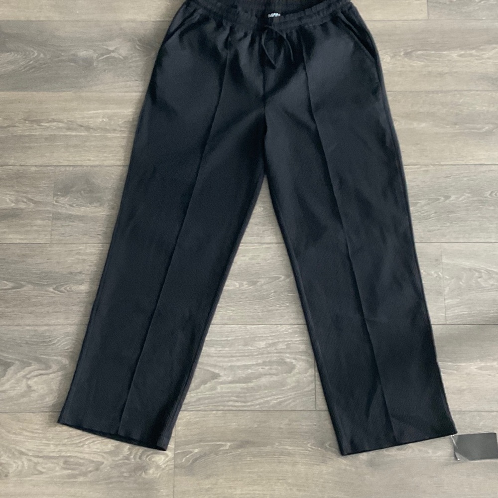 Boohoo Mens Sleek Black Dress Pants